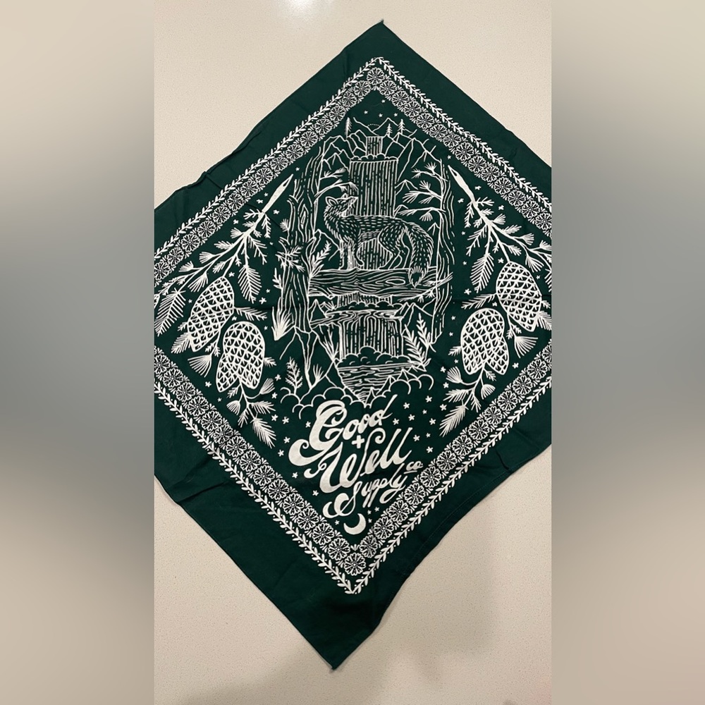 Good & Well Supply Co x Kyler Martz Bandana - Green